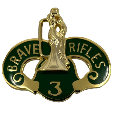 3rd Armored Cavalry Regiment Distinctive Unit Insignia "BRAVE RIFLES"