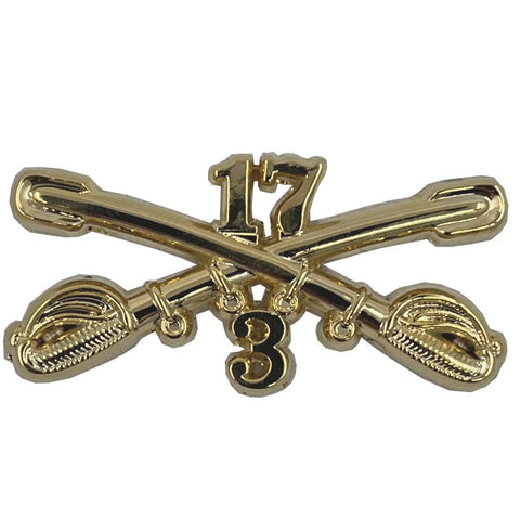 3-17 Cavalry Regimental Crossed Sabers Standard