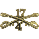 4-17 Cavalry Regimental Crossed Sabers Large