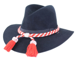 Civil War Style Hat Cord - Red/White Indian Scout