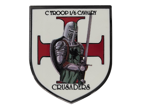 Custom 1-6 Cavalry Crusaders Pin 1