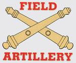 Field Artillery Decal 4.75 x 4