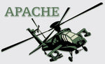 Apache Helicopter Decal 5.75 x 3.75