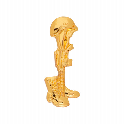 Gold Soldier's Lest We Forget Memorial Pin
