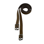 Dark Brown Spur Straps with Silver Buckles