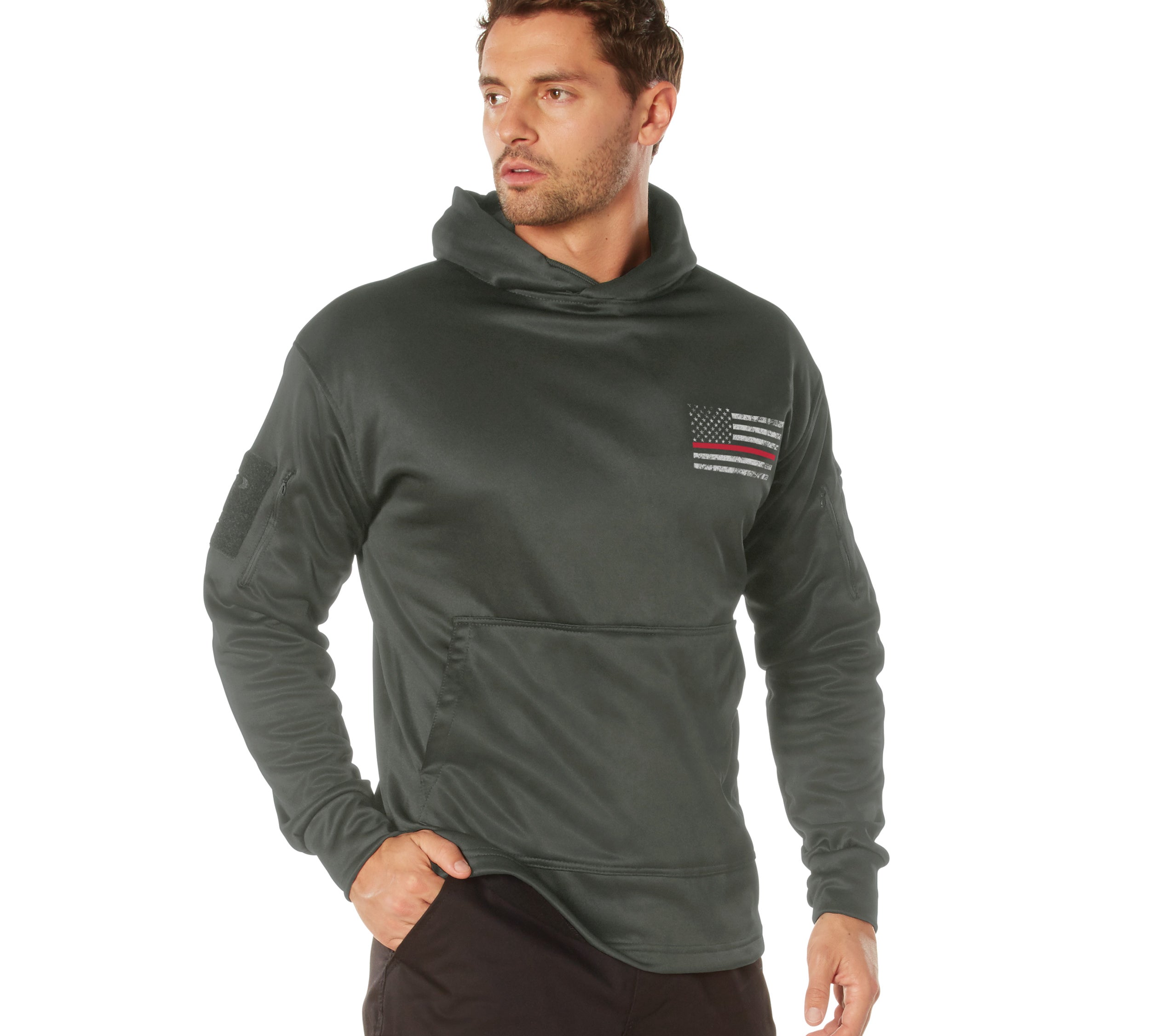 Concealed Carry Thin Red Line Hoodie