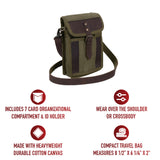 Canvas Travel Portfolio Bag With Leather Accents