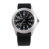 Military Style Quartz Watch - Black