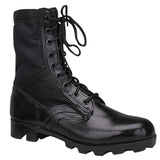 Military Jungle Boots 8" (Wide Sizes)- Black