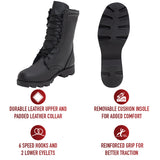 Speedlace Combat Boots 10" - Black