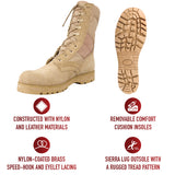 Sierra Sole Tactical Boots 8" - Desert Tan