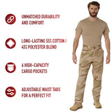 Camo Tactical BDU Pants - Tri-Color Desert Camo