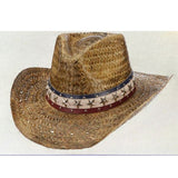250 Year Americana Collection - AMERICA - Straw Outback Hat in Tea