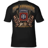 U.S. Army 82nd Airborne Flags 'All Americans' Men's T-Shirt