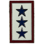 Blue Three Star Service Pin