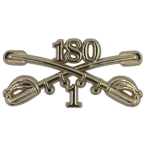 1-180 Cavalry Regimental Crossed Sabers Large