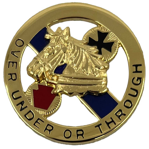 104th Cavalry Regiment DUI "OVER UNDER OR THROUGH" Set