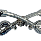 Silver Cavalry Regimental Crossed Sabers MINI