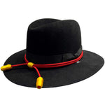 Hat Cord - Red w/ Yellow Acorns