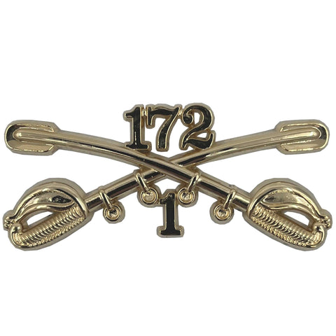 1-172 Cavalry Regimental Crossed Sabers Large