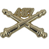 487th Field Artillery Crossed Cannons Standard
