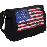 U.S. Distressed Flag Canvas Messenger Bag