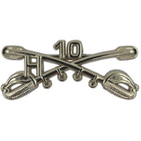 H Troop 10th Regiment Cross Saber Pin Large