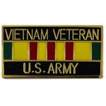 Vietnam Veteran U.S. Army with Ribbon Pin