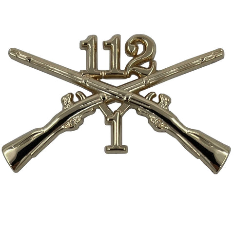 1-112 Regimental Crossed Rifles, Large