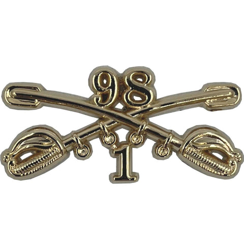 1-98 Cavalry Regimental Crossed Sabers Standard