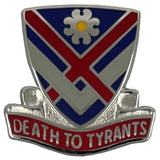 183rd Cavalry Regiment DUI "DEATH TO TYRANTS" Crest