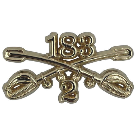 2-183 Cavalry Regimental Crossed Sabers Standard