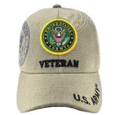 Army Veteran Ball Cap - Khaki