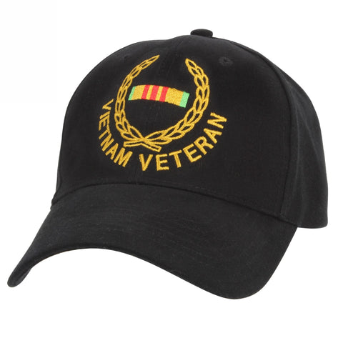 Vietnam Veteran Ball Cap - Black