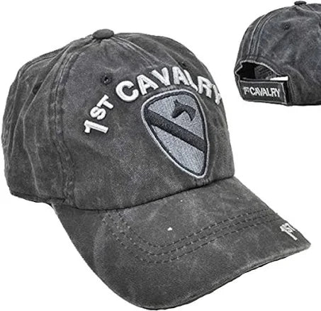 1st Cavalry Division Ball Cap - Distressed Grey