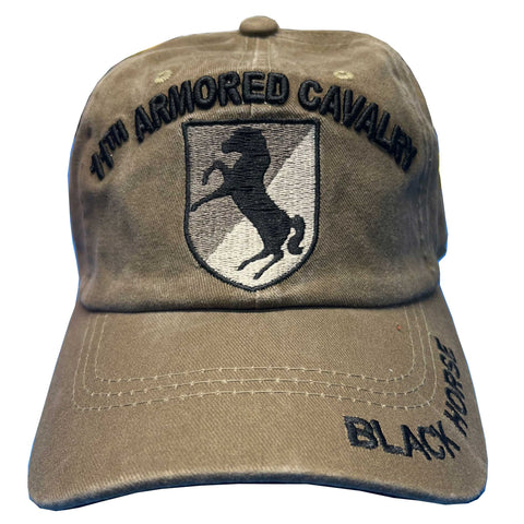 11th Armored Cavalry Ball Cap - Khaki