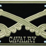 Cavalry Crossed Saber License Plate