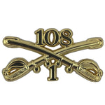 1-108th Regimental Crossed Sabers Standard