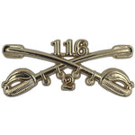 2-116 Cavalry Regimental Crossed Sabers Large