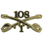 1-108 Regimental Crossed Sabers Large