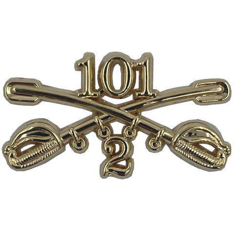 2-101 Cavalry Regimental Crossed Sabers Standard