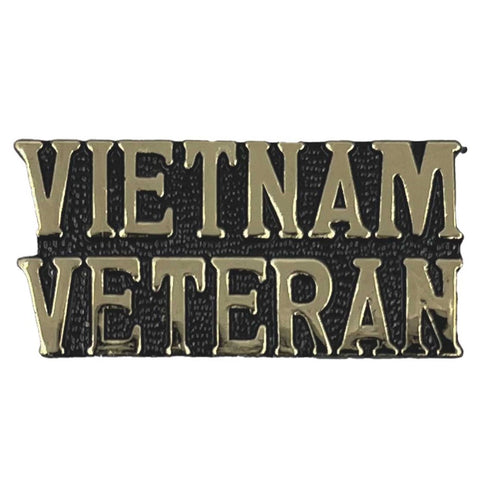 VIETNAM VETERAN Text Pin