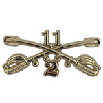 2-11 Cavalry Regimental Crossed Sabers Large