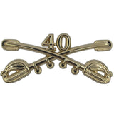 40th Cavalry Regimental Crossed Sabers Large