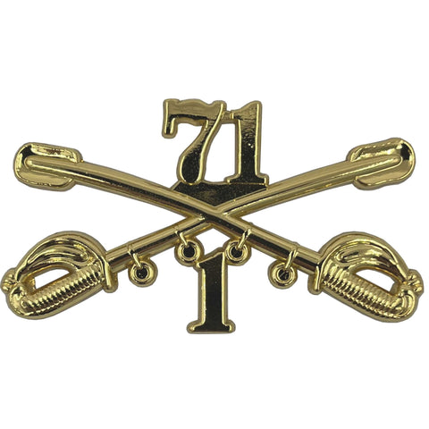 1-71 Cavalry Regimental Crossed Sabers Large