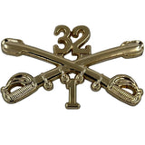 1-32 Cavalry Regimental Crossed Sabers Large