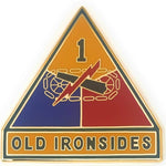 1st Armored Division Distinctive Unit Insignia Crest "OLD IRONSIDES"