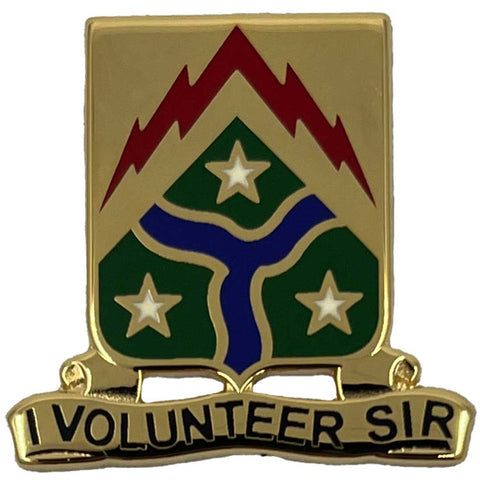 278th Armored Cavalry Distinctive Unit Insignia "I VOLUNTEER SIR" Set