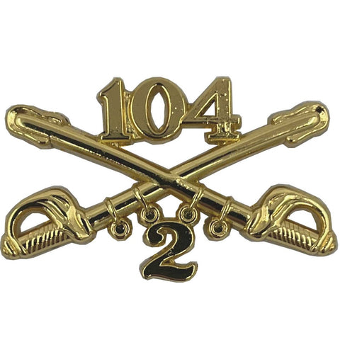 2-104 Cavalry Regimental Crossed Sabers Standard