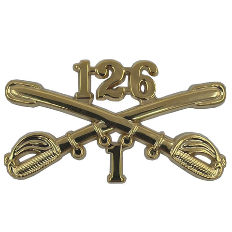 1-126 Cavalry Regimental Crossed Sabers Large